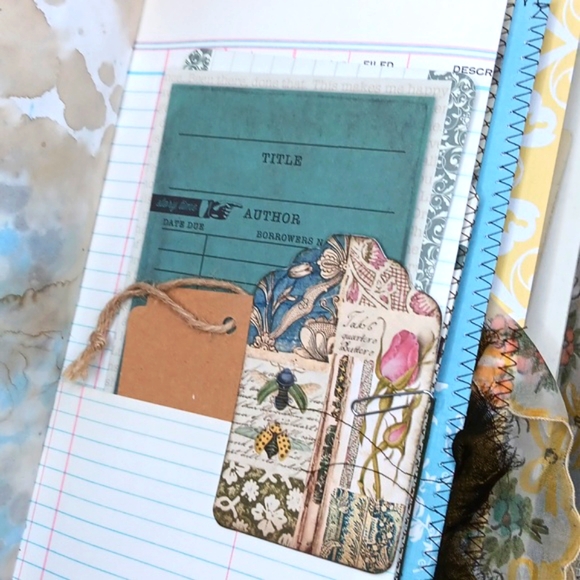 Feathered Beauty Handmade Junk Journal - Picture 11 of 13